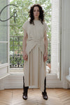 BASERANGE sleeveless dress DRSHS-RIB-SP24 undyed